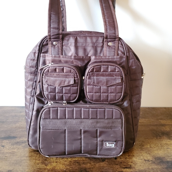 LUG PUDDLE JUMPER OVERNIGHT / GYM BAG, BROWN - Picture 2 of 8